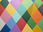 多彩几何拼接图案背景