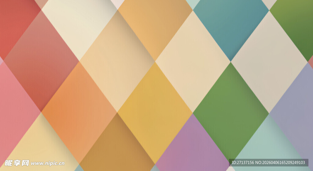 多彩几何拼接背景图案