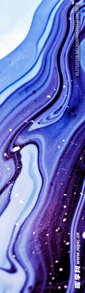 梦幻蓝紫色流体纹理图案