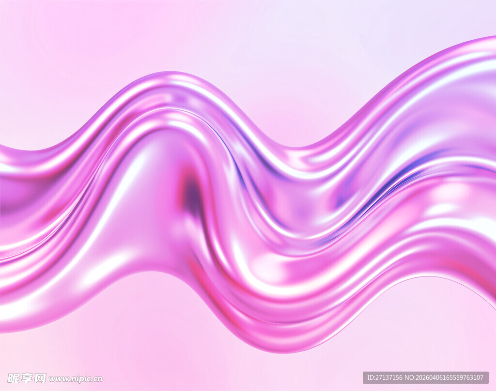 梦幻粉色流动丝绸背景