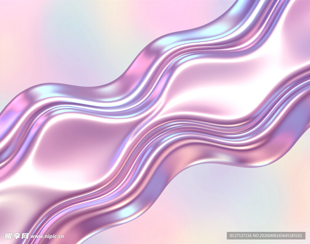 梦幻渐变流体波纹图案