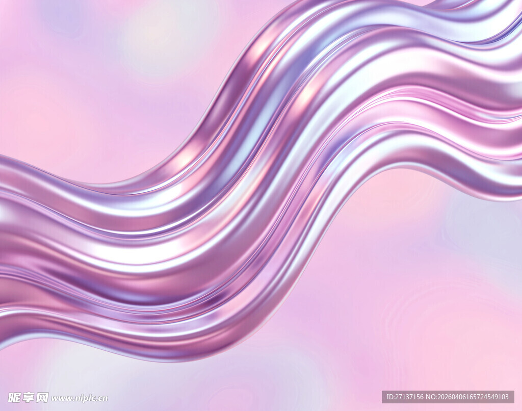 梦幻渐变流体波浪背景