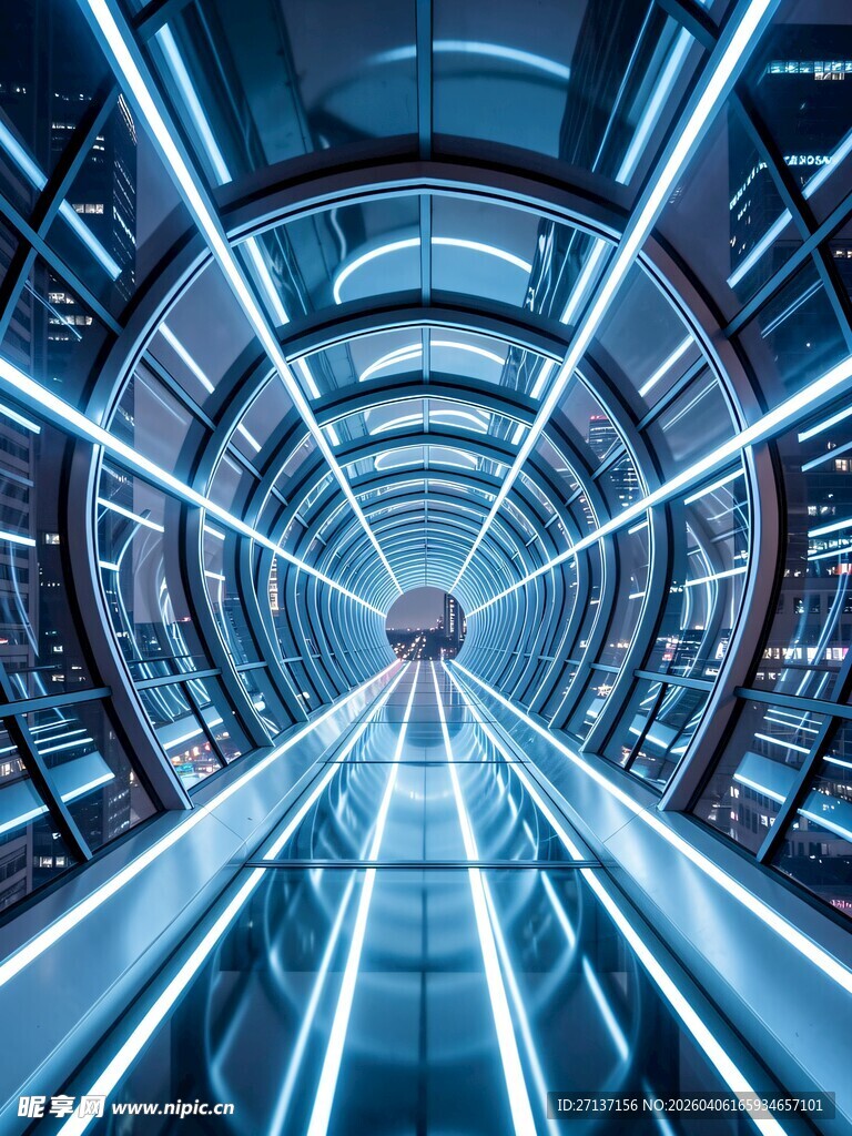 未来感科技隧道空间