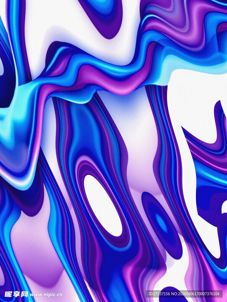 梦幻流体渐变抽象图案