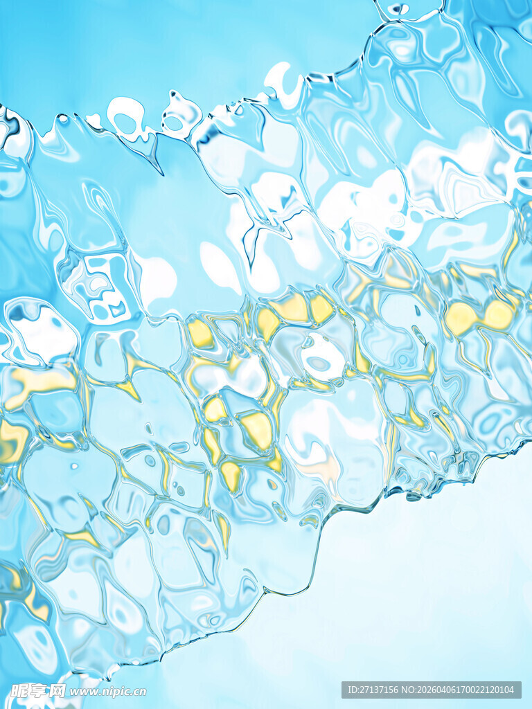 梦幻蓝色卡通背景图案