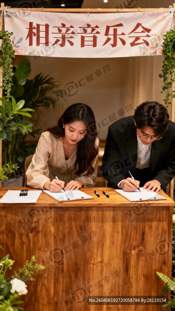 相亲音乐会签到处