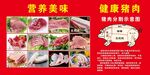 营养美味健康猪肉展示