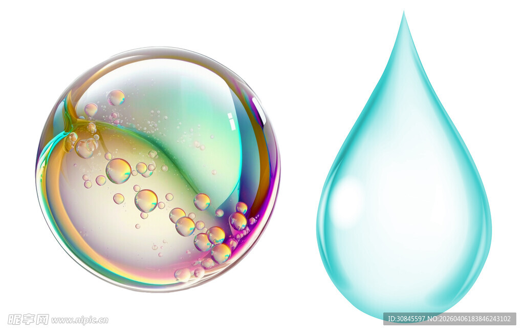 梦幻气泡与水滴