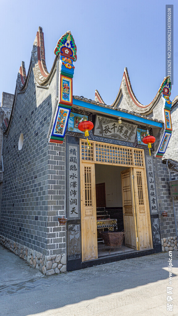 传统中式风格古建筑