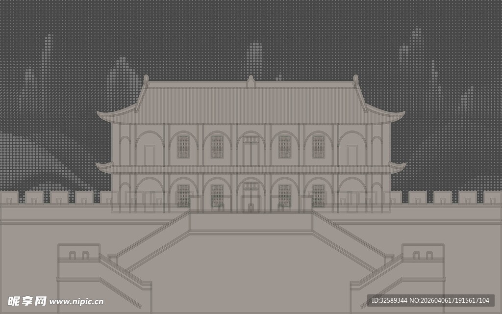 中式古建筑景观