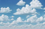 蓝天白云的美丽天空