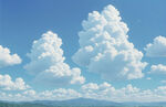 蓝天白云美景