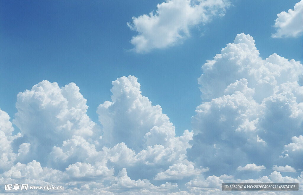 蓝天白云美景