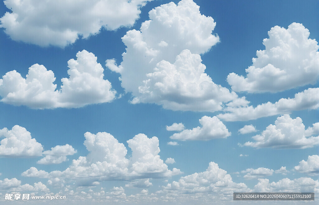 蓝天白云美景