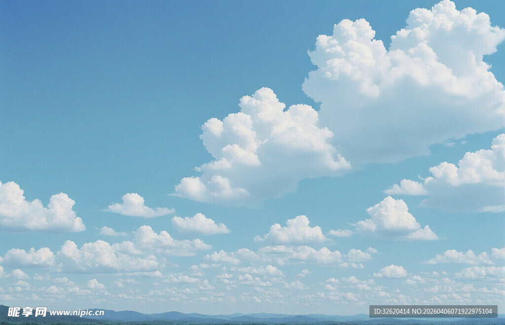 蓝天白云风景
