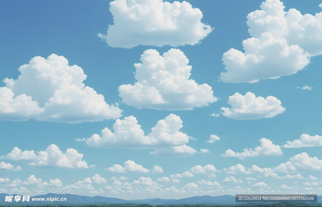 蓝天白云风景