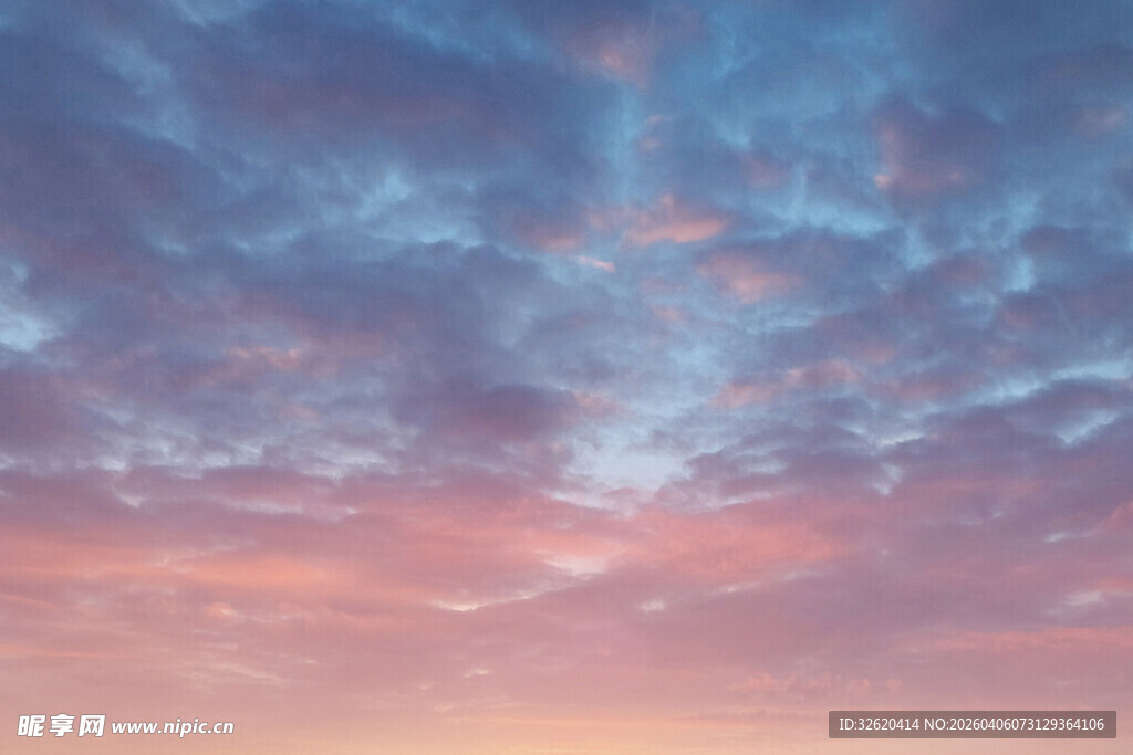 梦幻天空晚霞美景