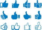 矢量大拇指点赞