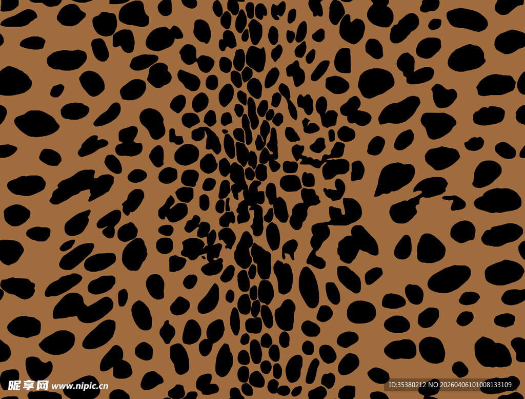 豹纹图案纹理背景