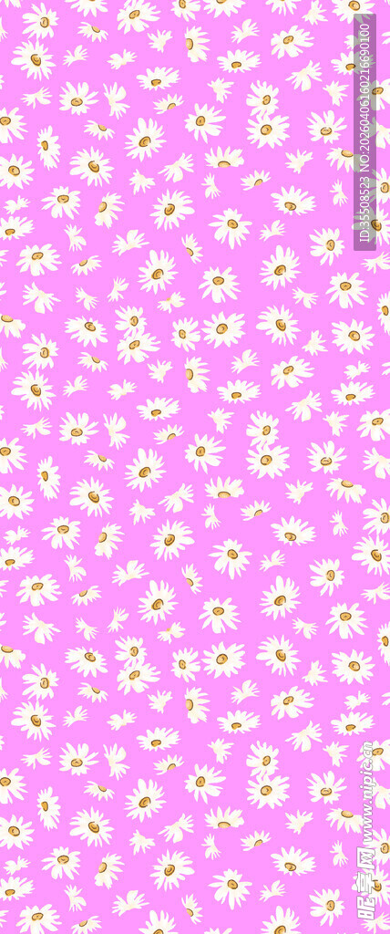 粉色碎花图案背景纹理