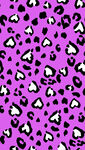 紫色豹纹心形图案背景