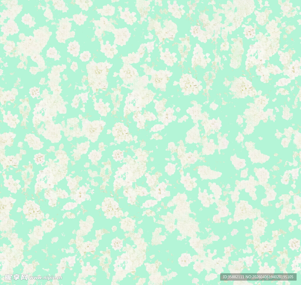 淡绿色花卉图案背景图