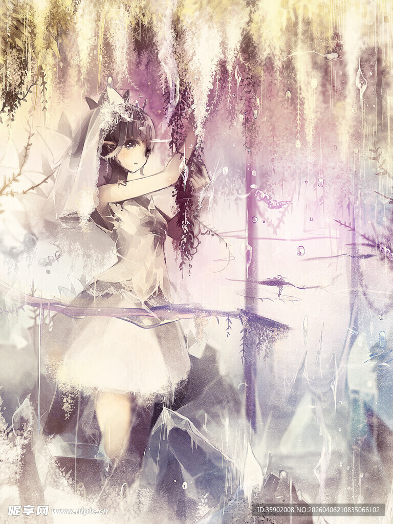 梦幻森林中的奇幻角色