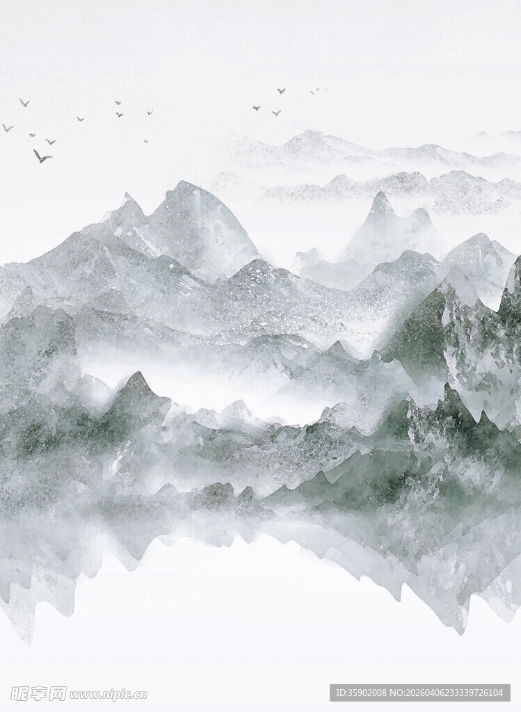 水墨山水意境图