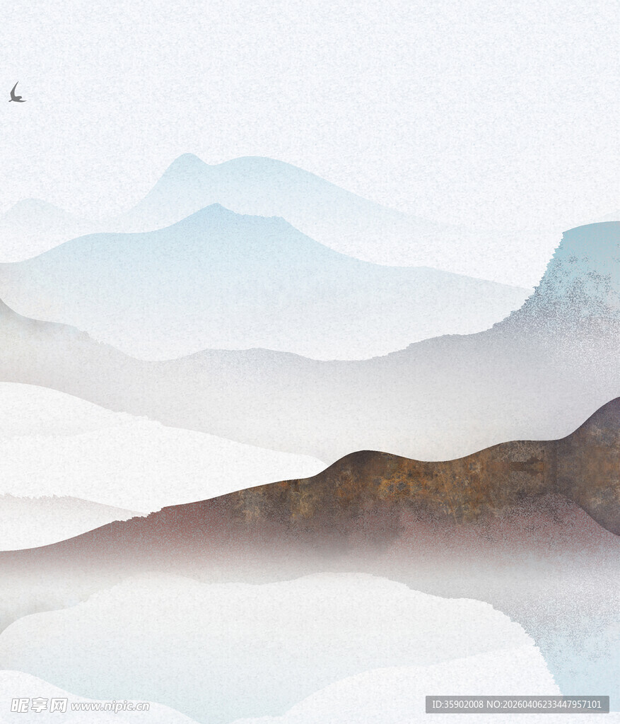 水墨山水意境图