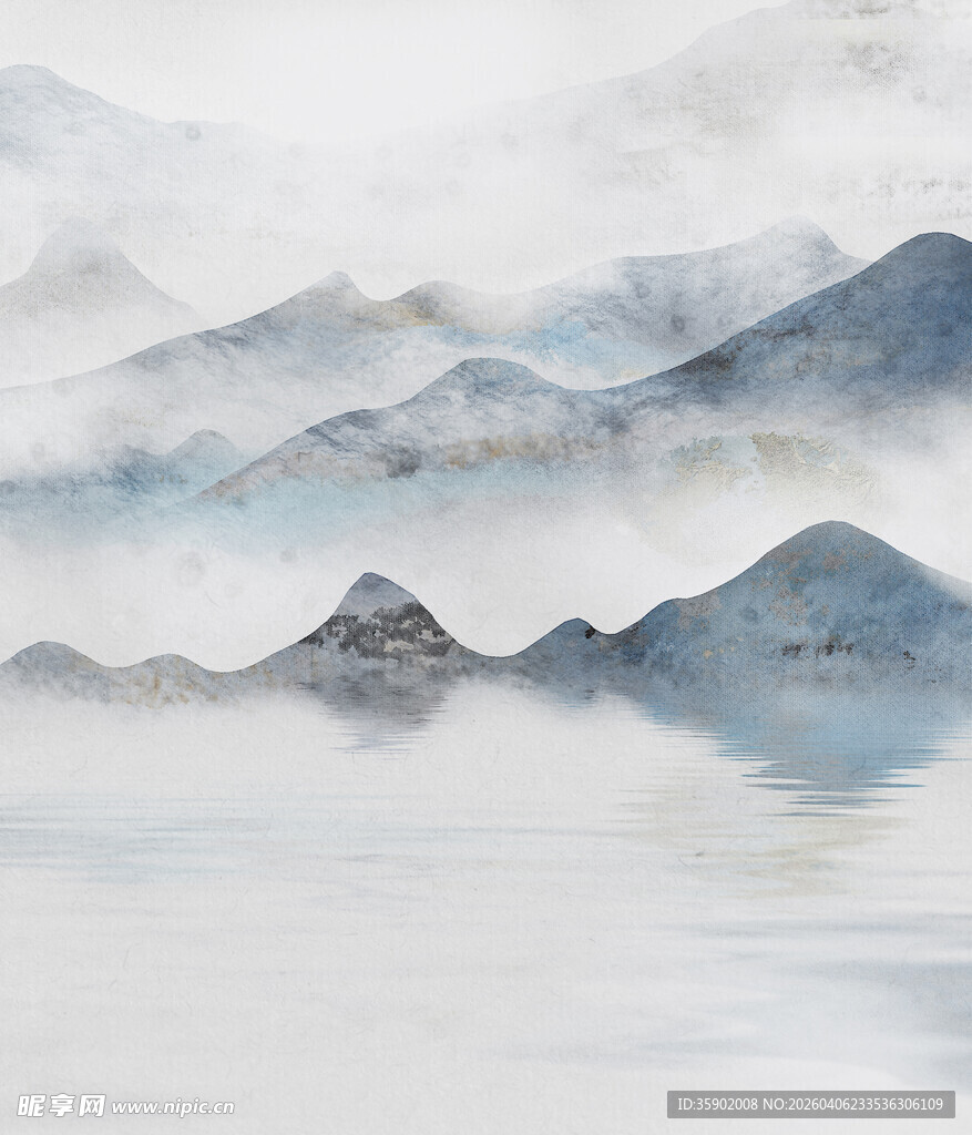 水墨山水意境图