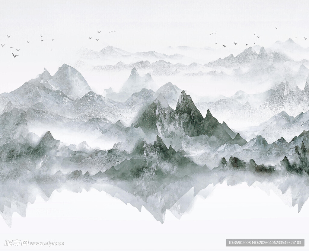 水墨山水意境图