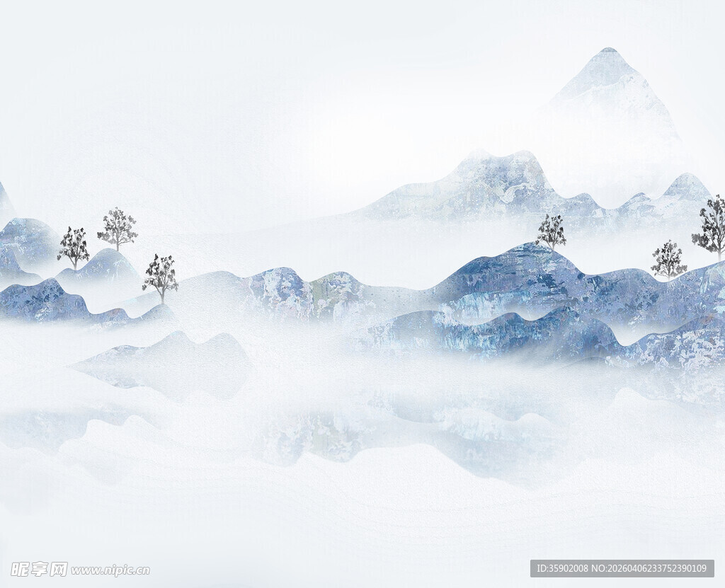 水墨山水意境图