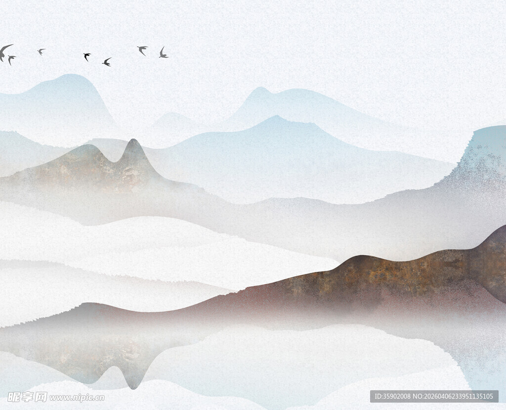 水墨山水意境图