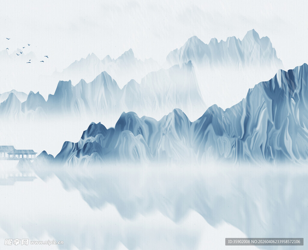 水墨山水意境图