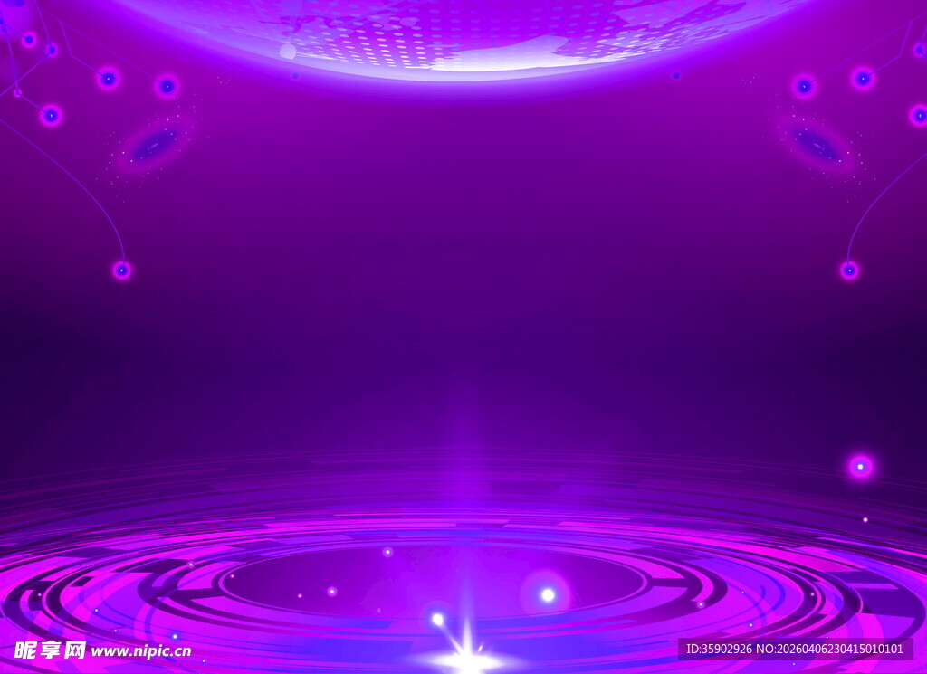 梦幻紫色光影背景