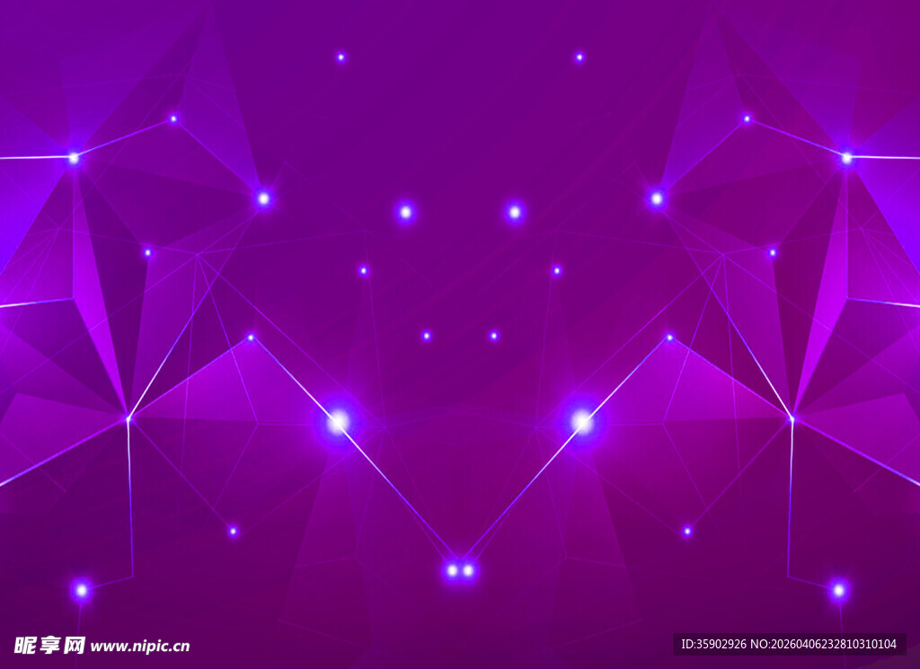 紫色梦幻几何光效背景图