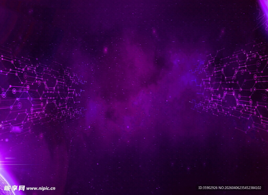 梦幻紫色光影背景