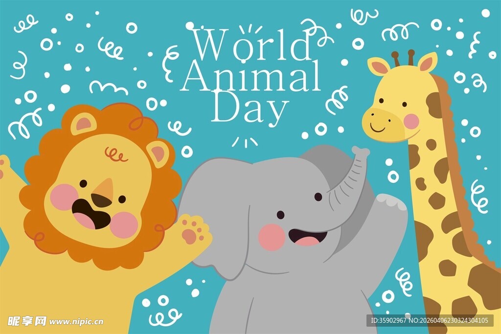 世界动物日可爱动物欢聚