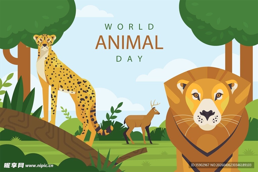 森林中的可爱动物