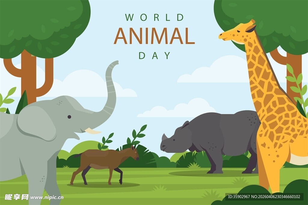 世界动物日的动物们