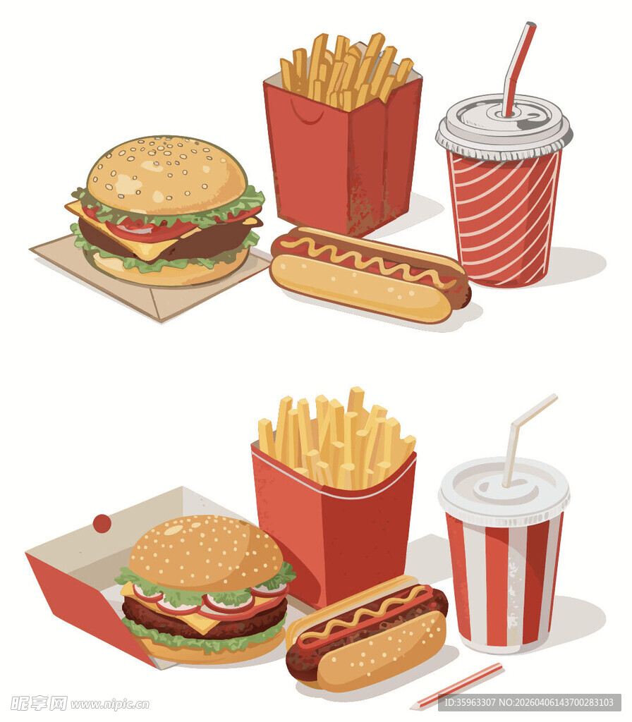 美味快餐组合大赏