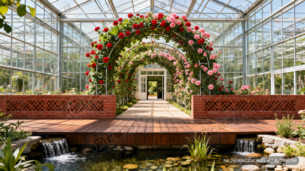 这是一个大型的植物展馆