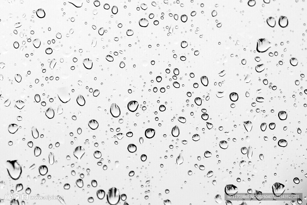 玻璃上晶莹的水珠电脑壁纸