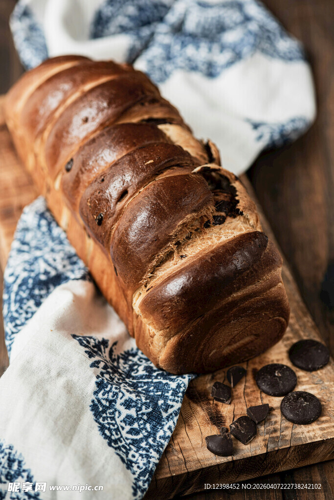 美味切片面包展诱人色泽