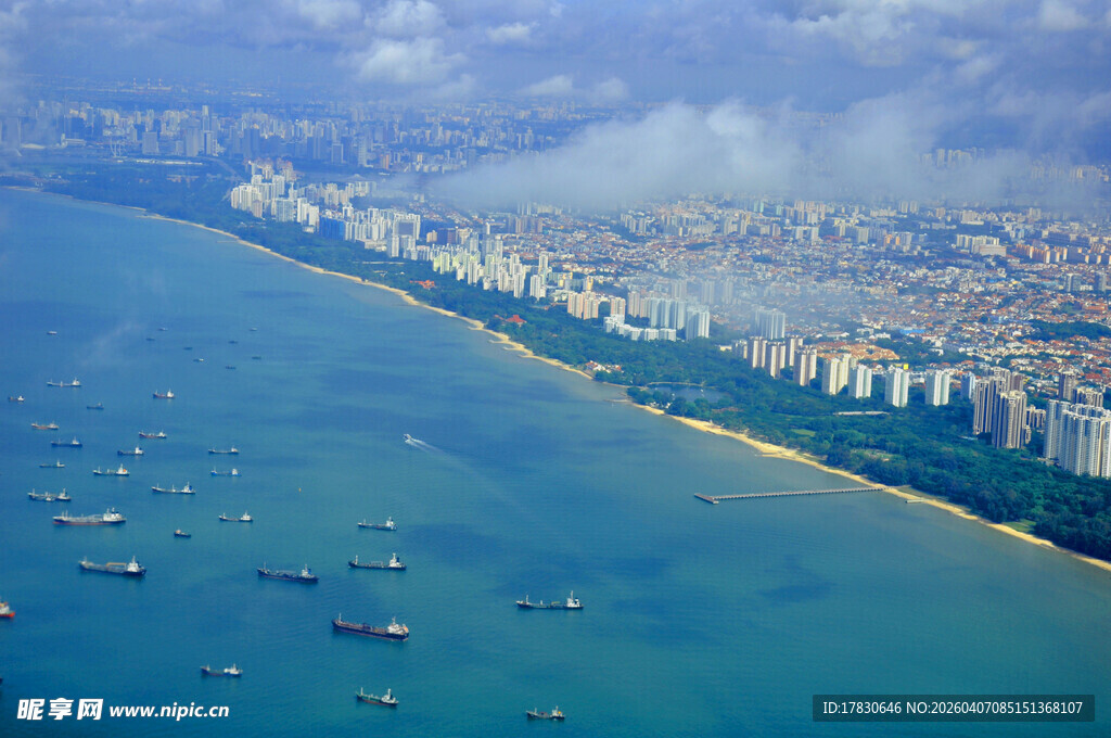 海滨城市美丽海岸线景观