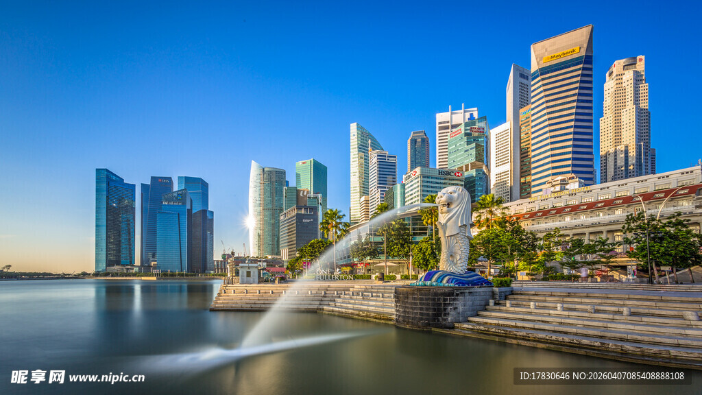 新加坡城市滨海美丽景观