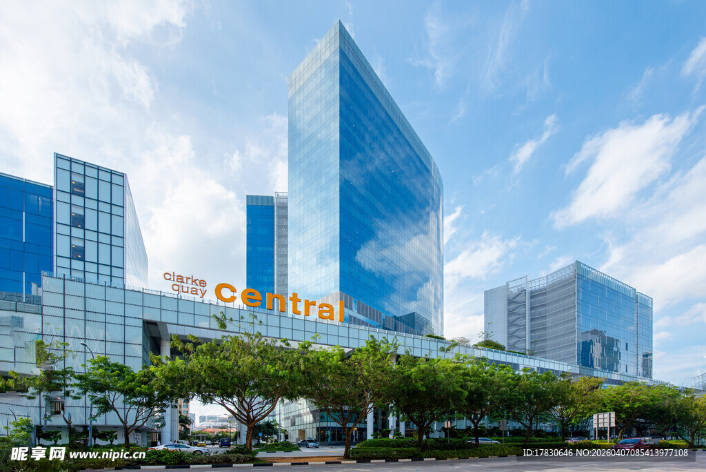 现代都市摩天大楼景观