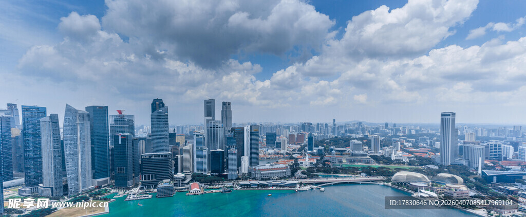 新加坡城市天际线景观