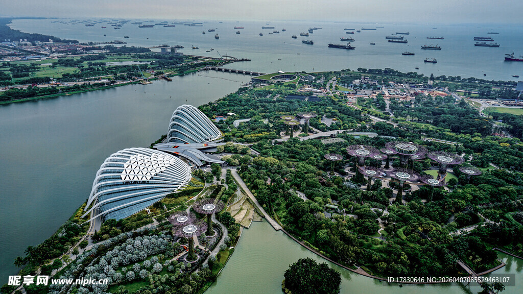 新加坡滨海湾美丽景观