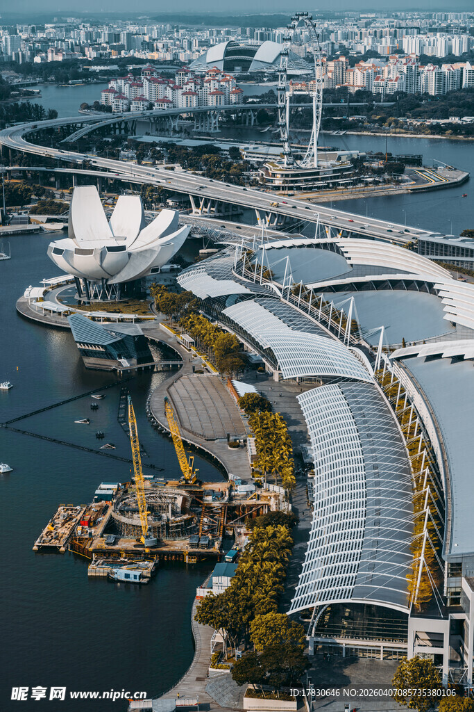 新加坡滨海湾城市景观